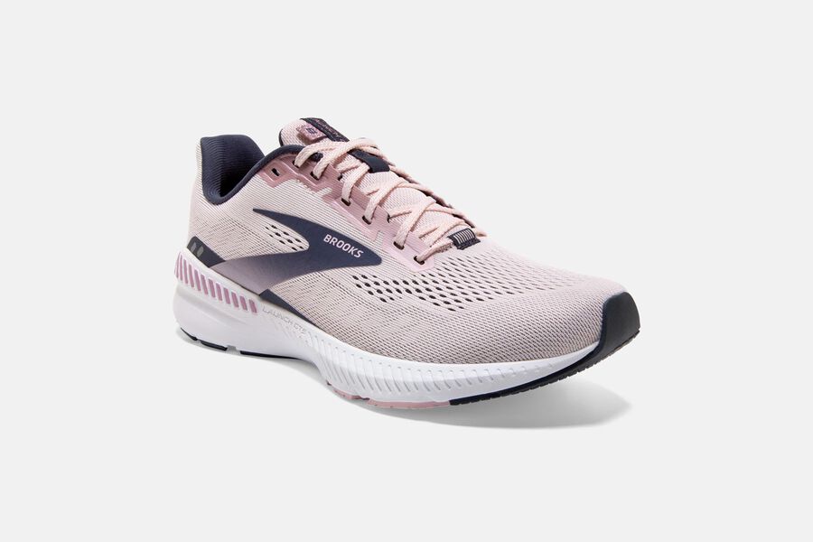 Brooks Launch GTS 8 Road Running Shoes Womens - Pink/Black - FREMK-3105